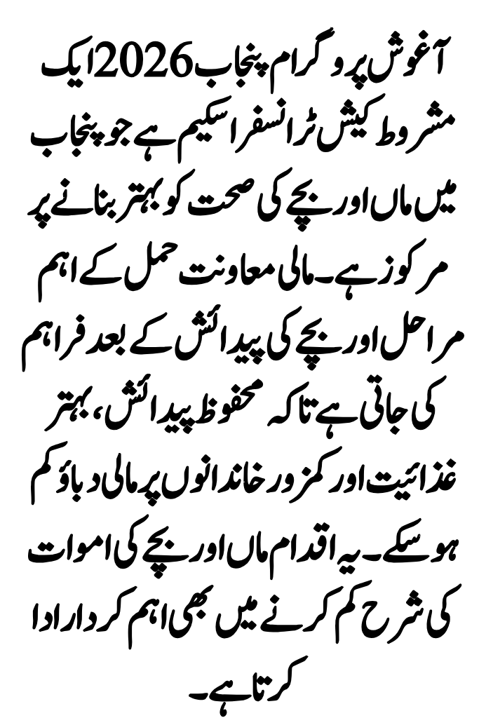 New Initiative For Pakistani: Aaghosh Program Punjab 2026 Process How To Apply For This 2 Aaghosh Program Punjab 2026 1
