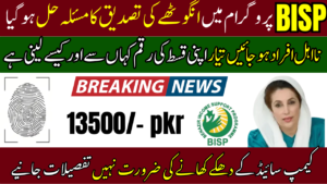 BISP Program 8171 Thumb Verification Process