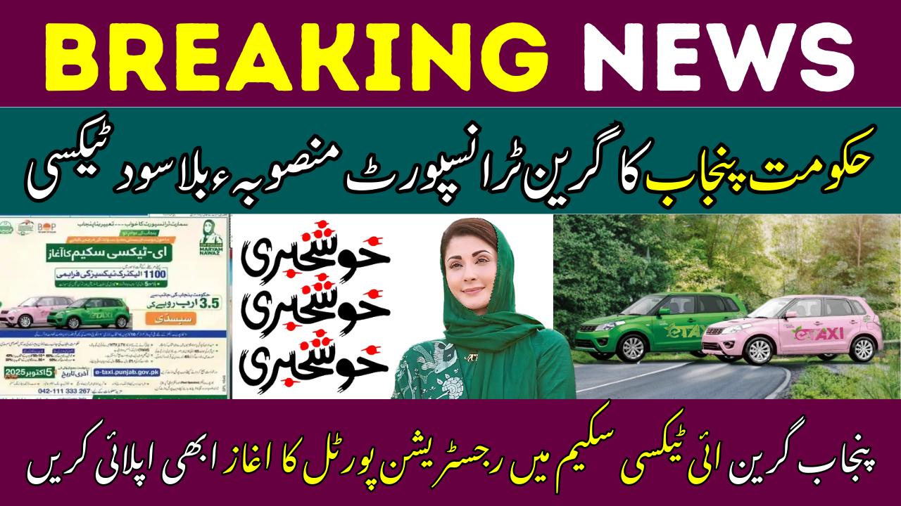 Eligibility Of Green E Taxi Scheme Punjab